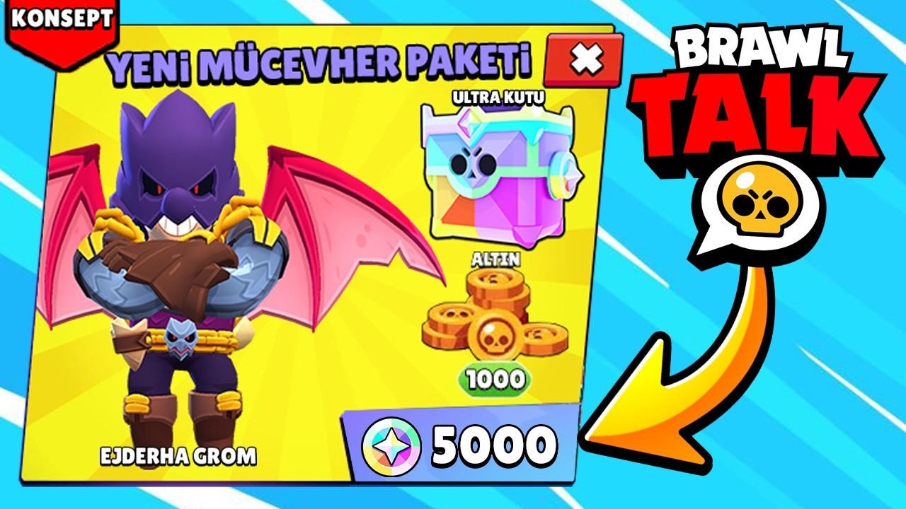 Brawl Talk📣 YENİ M&Uuml;CEVHER SİSTEMİ ve M&Uuml;CEVHER PAKETLERİ🔥 &Uuml;CRETSİZ &Ouml;D&Uuml;L VEREN ETKİNLİK🎁 Brawl Stars