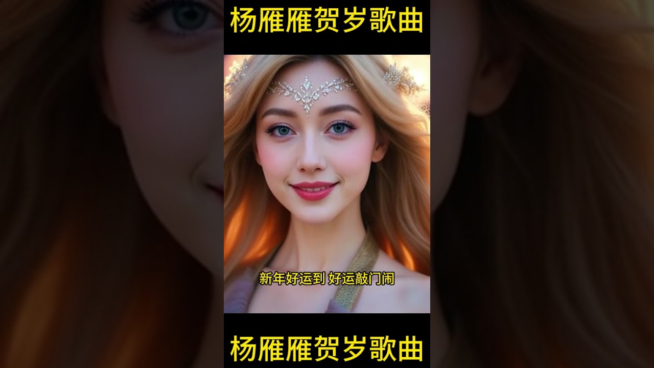 【手机版本】123.杨雁雁新年贺岁歌曲：1.新年新希望  2.新年好运到 3.新年新目标