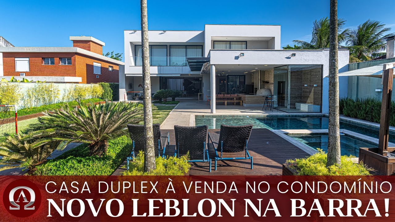 CASA DUPLEX à venda no condomínio NOVO LEBLON na BARRA DA TIJUCA no Rio de Janeiro / RJ!