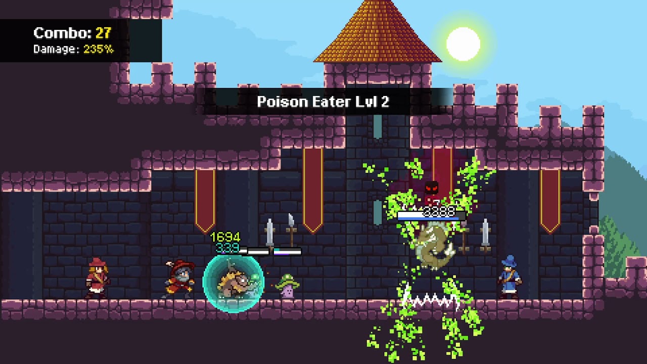 Monster sanctuary - testing a fungi team.