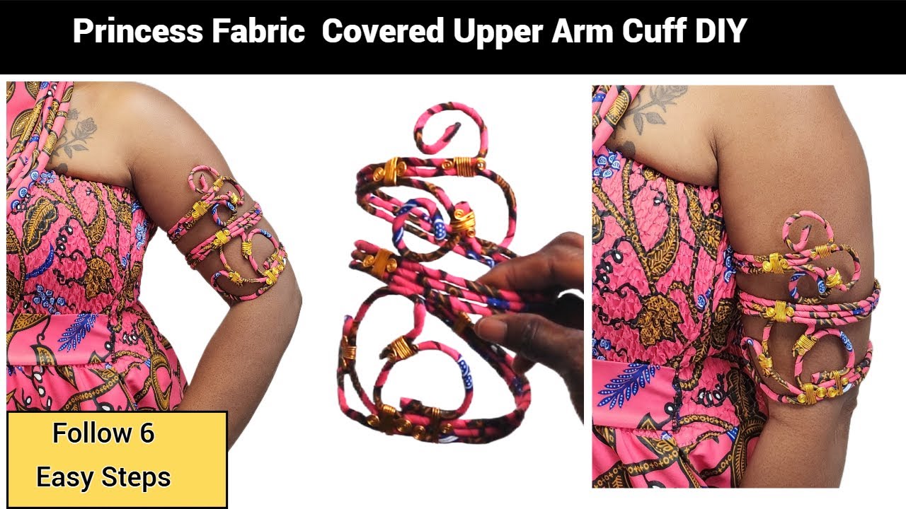 How to Make a DIY African Print Upper Arm Cuff | Ankara Arm Jewelry Tutorial