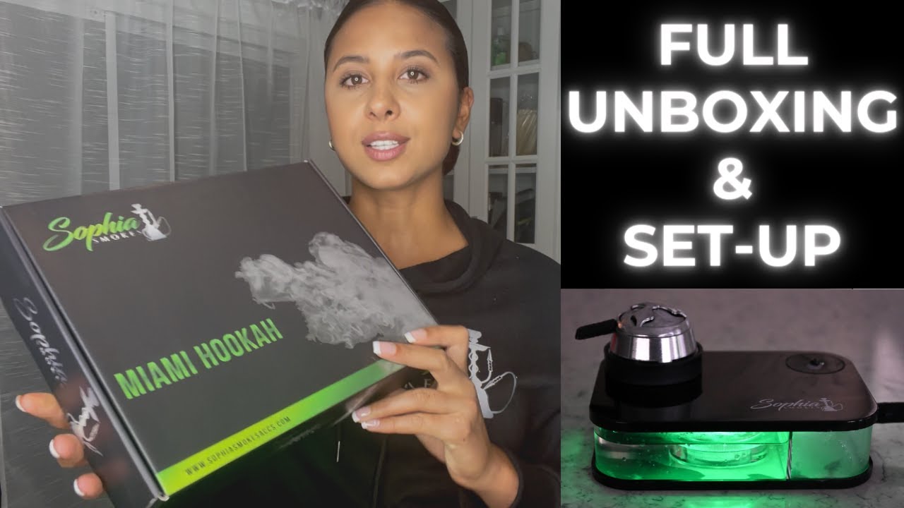 MIAMI HOOKAH BY SOPHIA SMOKES - FULL UNBOXING & SET-UP