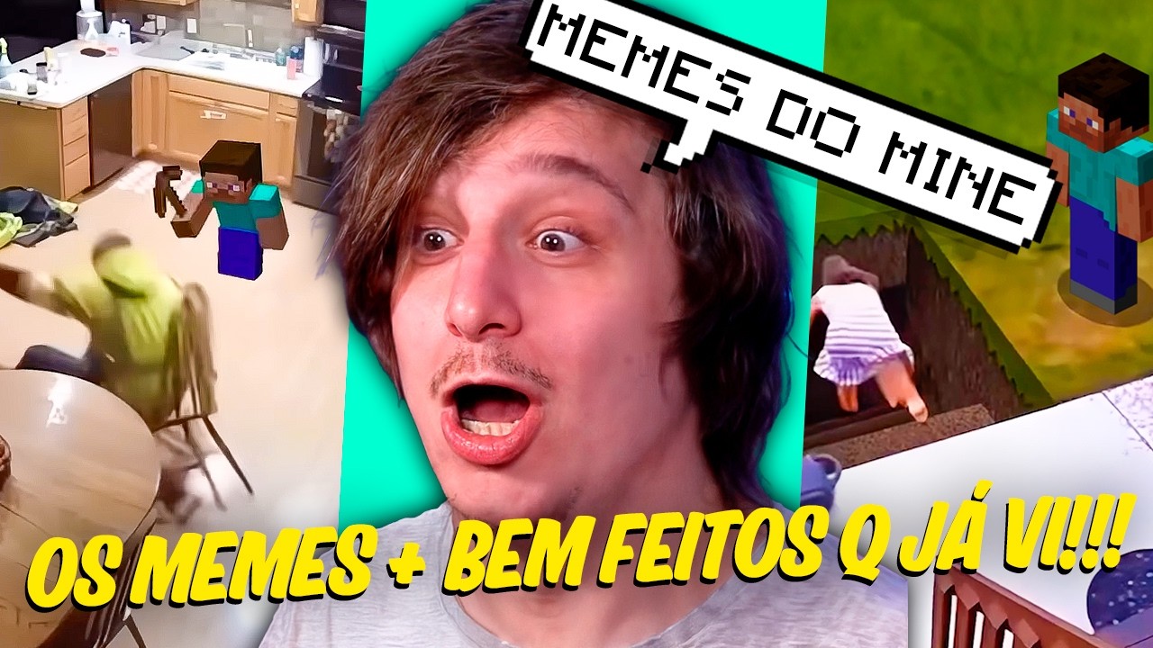 Minecraft na VIDA REAL com os Memes mais INCRIVEISe EGRAÇADOS do minecraft