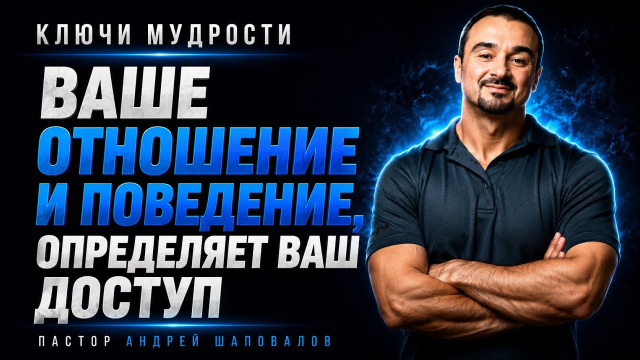 КЛЮЧИ МУДРОСТИ «Ваше отношение и поведение определяет ваш доступ» Пастор Андрей Шаповалов
