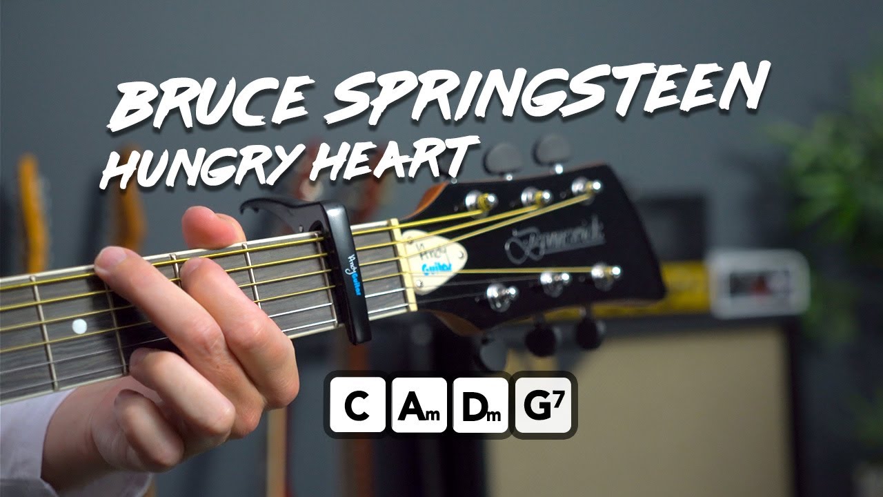 Play Hungry Heart by Bruce Springsteen - simple acoustic guitar song tutorial