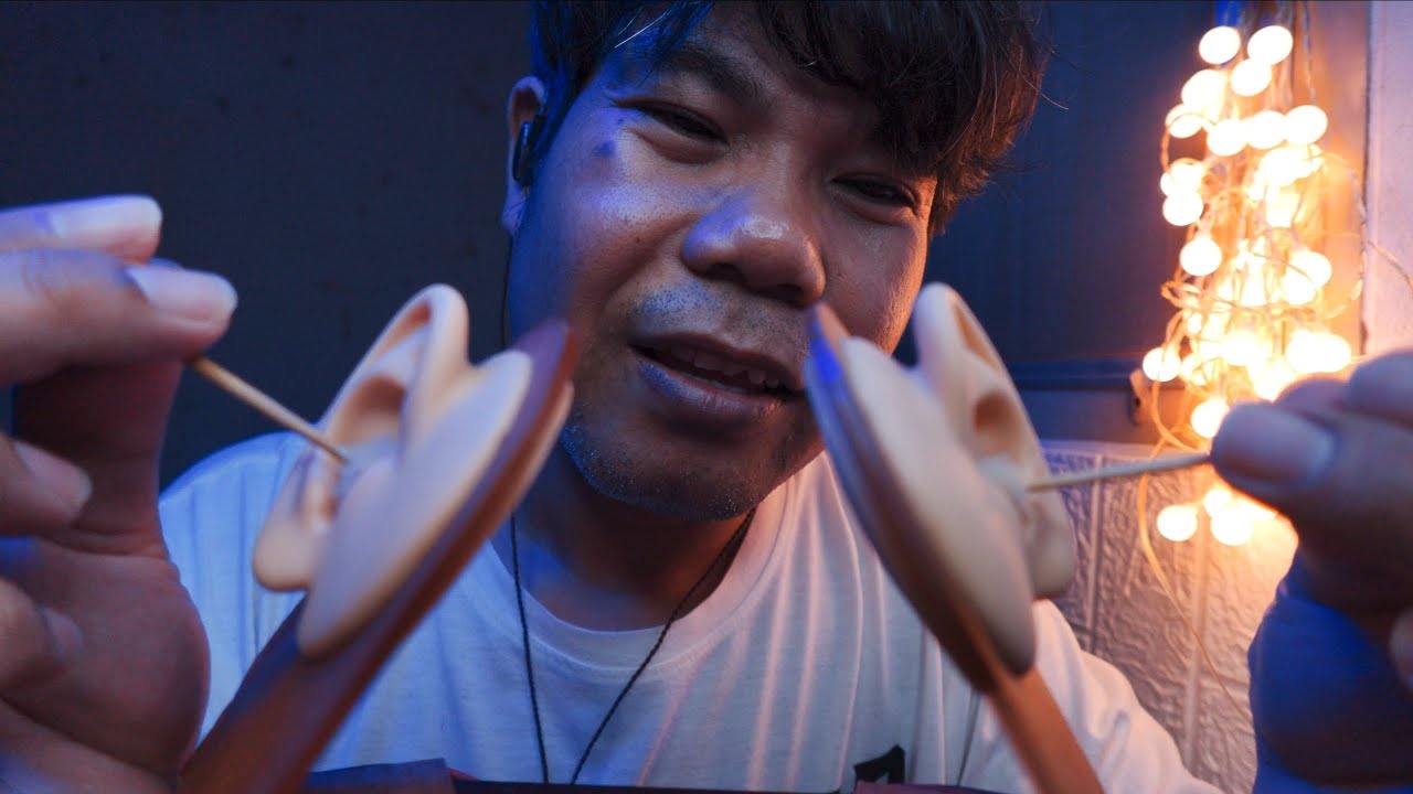 Soft Ear Cleaning for Sleep (No Talking ASMR) แคะหูสบาย ๆ กล่อมนอน