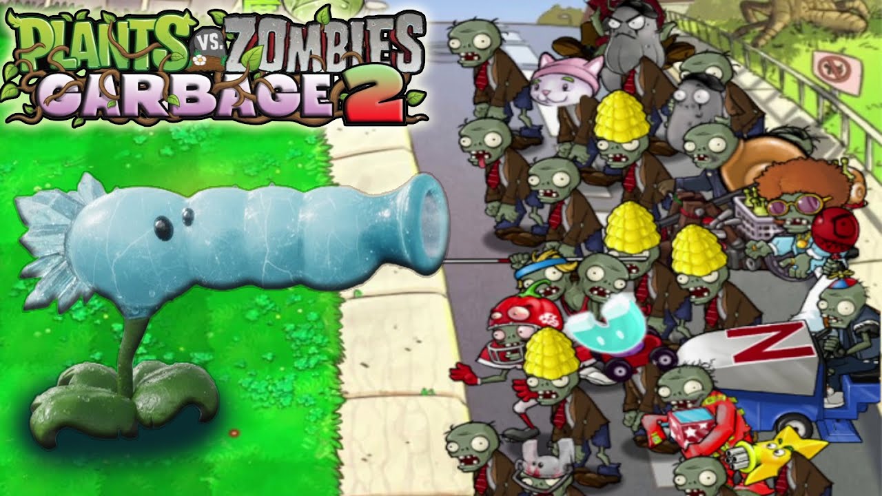 PvZ Waste Vs Zombies SuperModel (Garbage2) v1.0 | Gameplay DAY Level 1-1 to 1-10