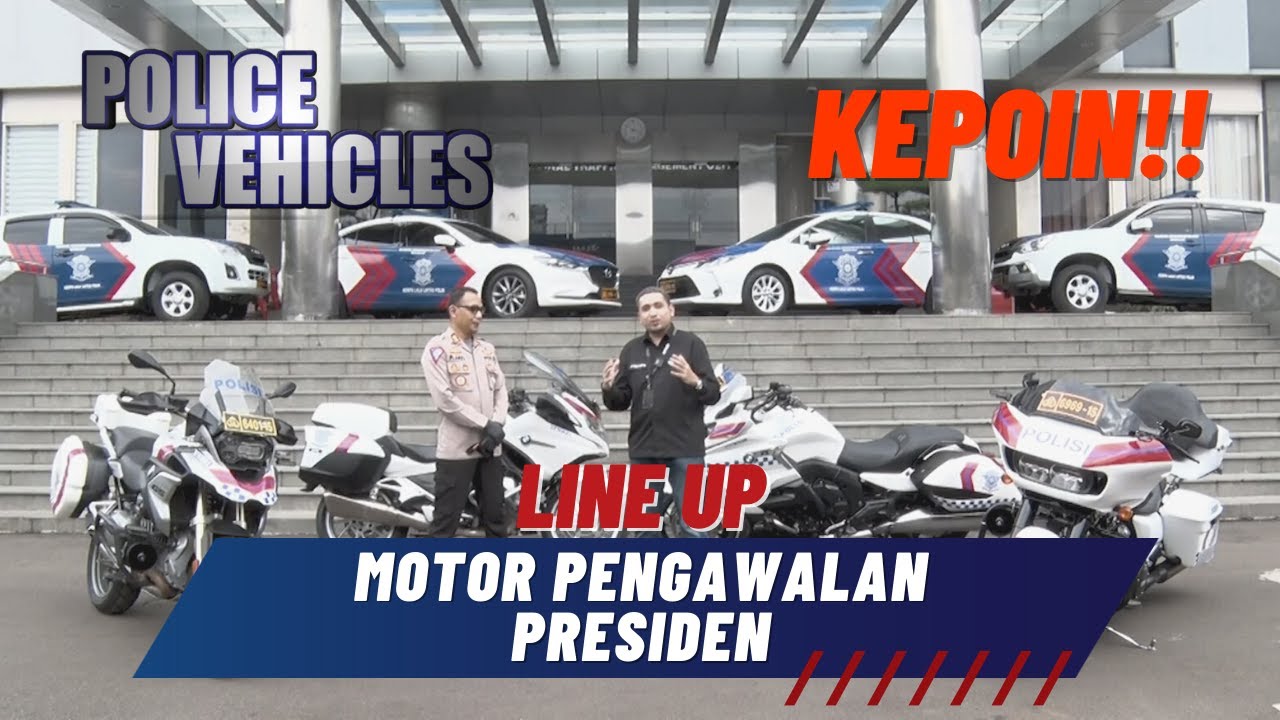 HARLEY DAVIDSON ROAD GLIDE - BMW R 1200 GS - BMW R 1200 RT PENGAWALAN MENTRI & PRESIDEN INDONESIA