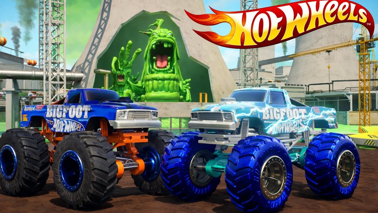 Безумные трюки на монстр-траках Hot Wheels: монстр-трак Big Foot разносит всё в пух и прах в этом...