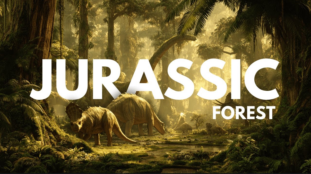 POV: A Calm Morning in the Jurassic Forest 🦕🌿 | Peaceful Dinosaur and Forest Ambience