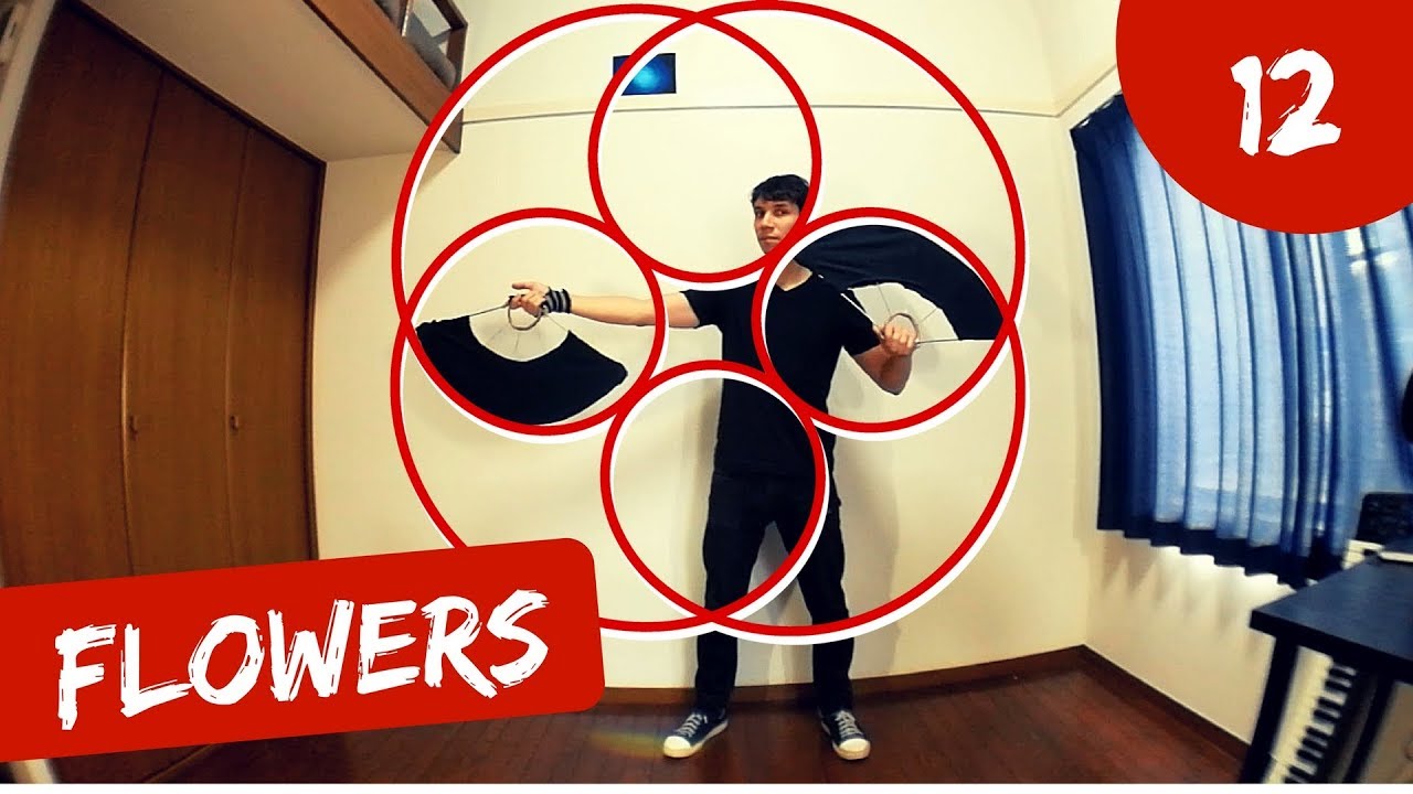 Fire Fan Tutorial #12 | Flowers for beginners