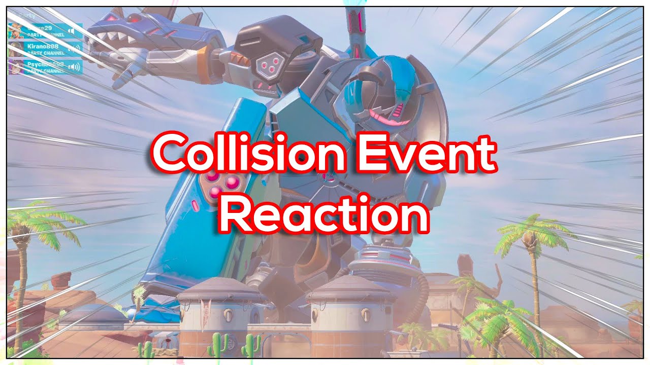 xFlame Reacts To Fortnite Collision Event