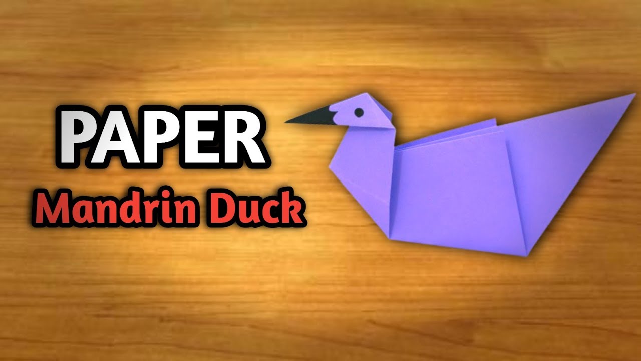 Turn Paper into Art: Simple Mandarin Duck Origami Guide!