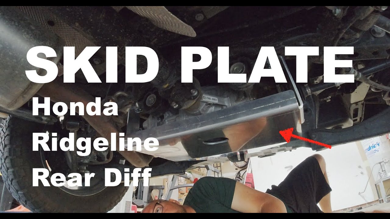 Honda Ridgeline КАК УСТАНОВИТЬ ЗАЩИТНУЮ ПЛАСТИНУ заднего дифференциала