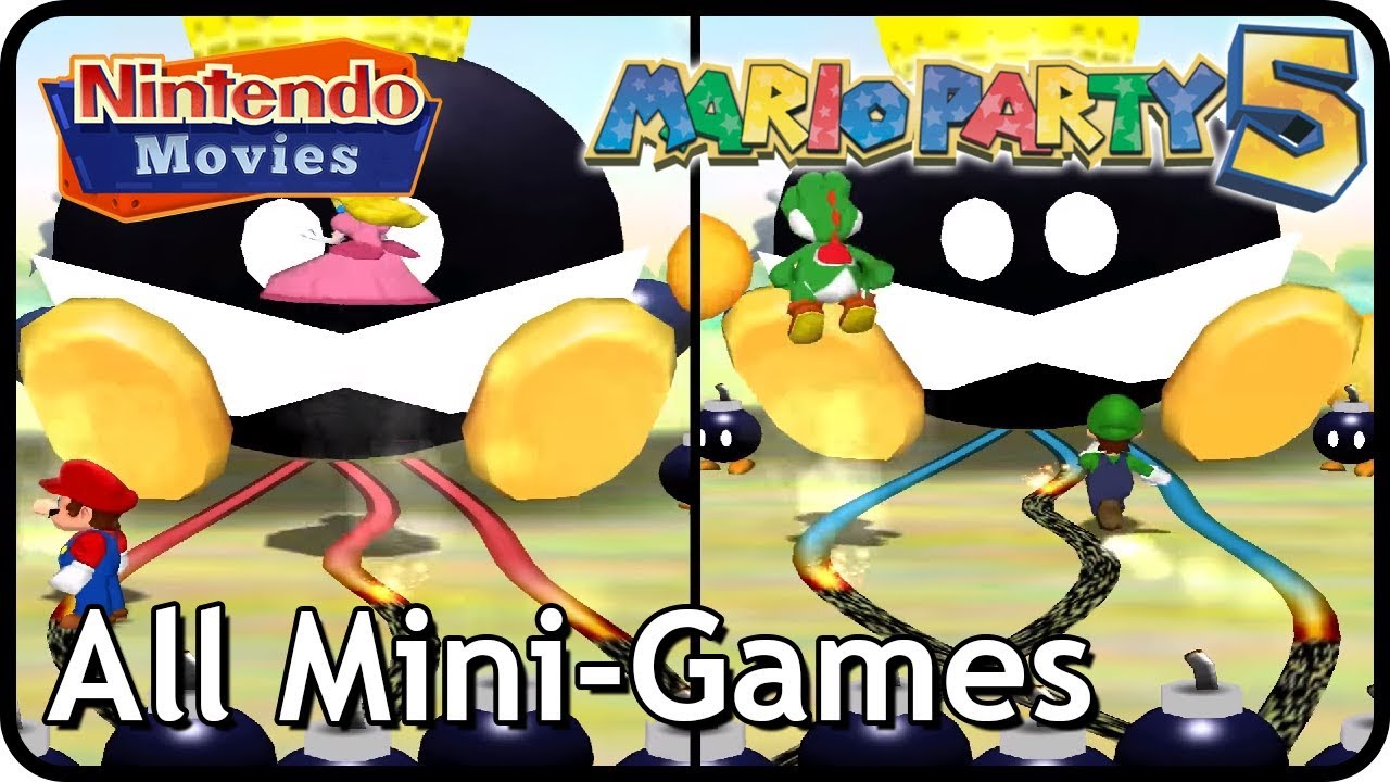 Mario Party 5 - All Mini Games (Multiplayer)