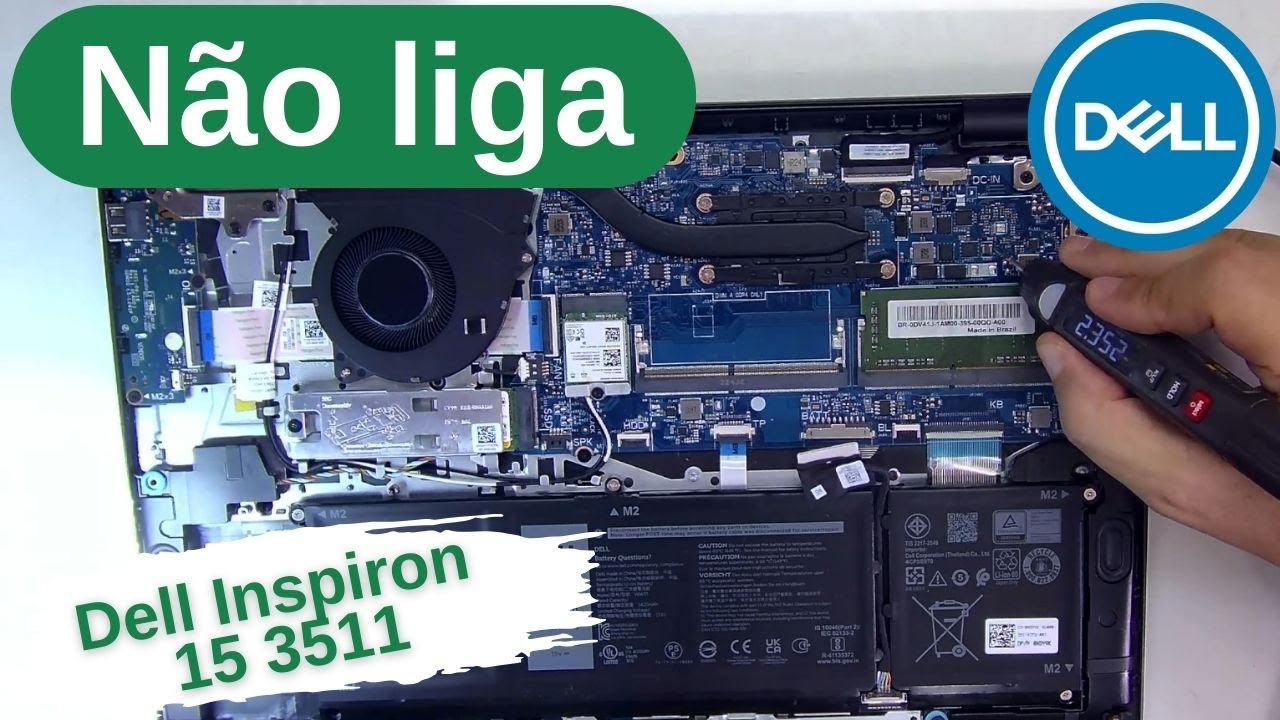 Não dá pra consertar todos. Análise completo de notebook Dell Inspiron 15 3511 que não liga.