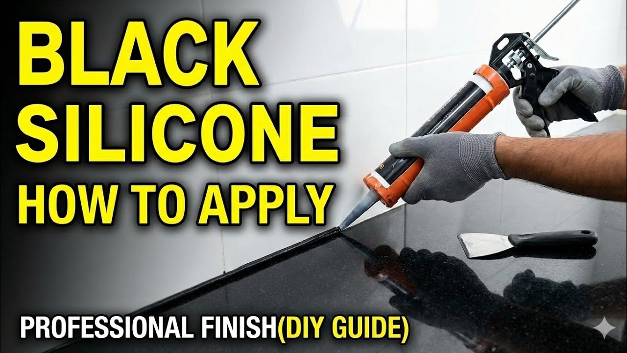 How to use black silicone sealant?    