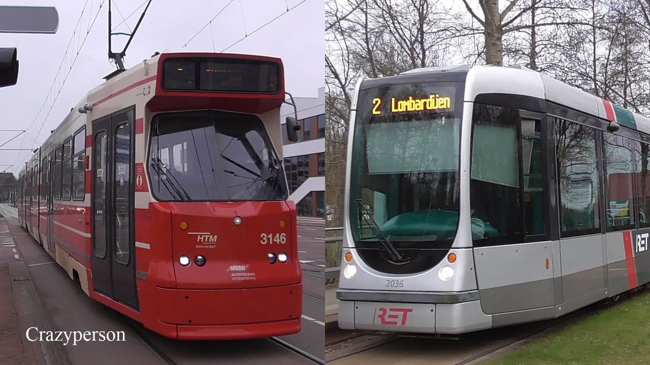 HTM en RET Trams Delft, Rotterdam, Lansingerland, Schiedam