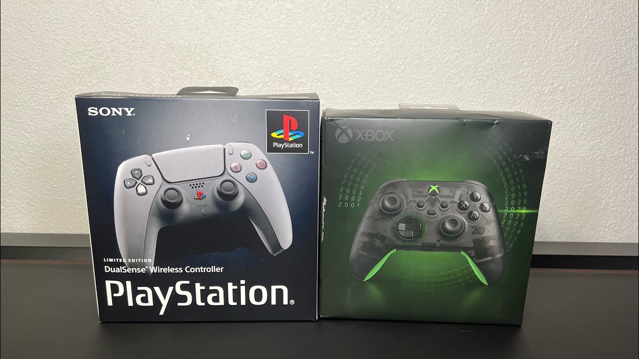 PlayStation 30th Anniversary Controller VS Xbox 20th Anniversary Controller Unboxing 
