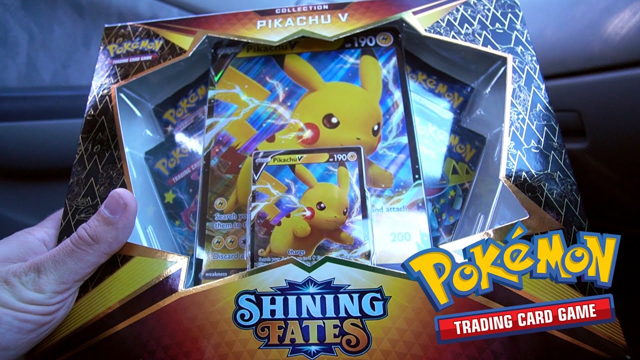 Shining Fates Pikachu V Box - Opening 4 Booster Packs!