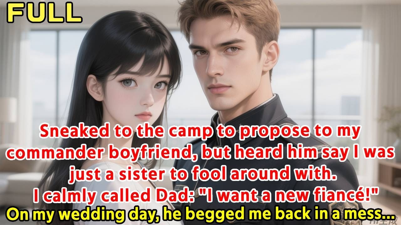 Sneaked to the camp to propose to my commander boyfriend, but heard him say I was just a sister to f
