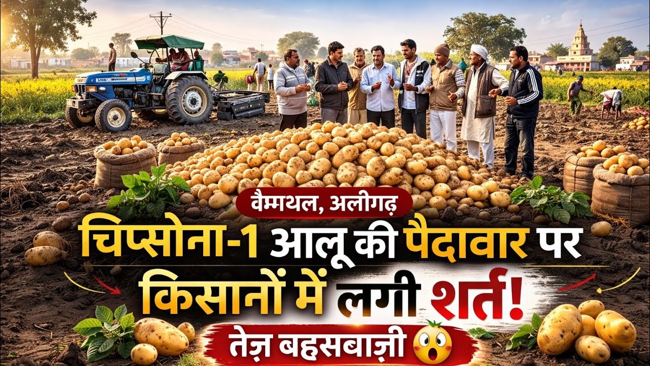 आलू की पैदावार पर किसानों में लगी शर्त 😲 | अलीगढ़ ग्राउंड रिपोर्ट | तीखी बहस का सच | aalu ka bhav 