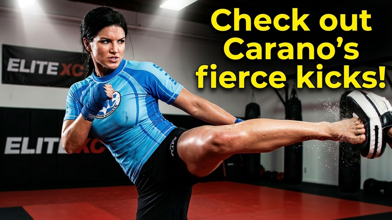 Gina Carano Elite XC Open Workout- Looking Sexy and Tough! #mma