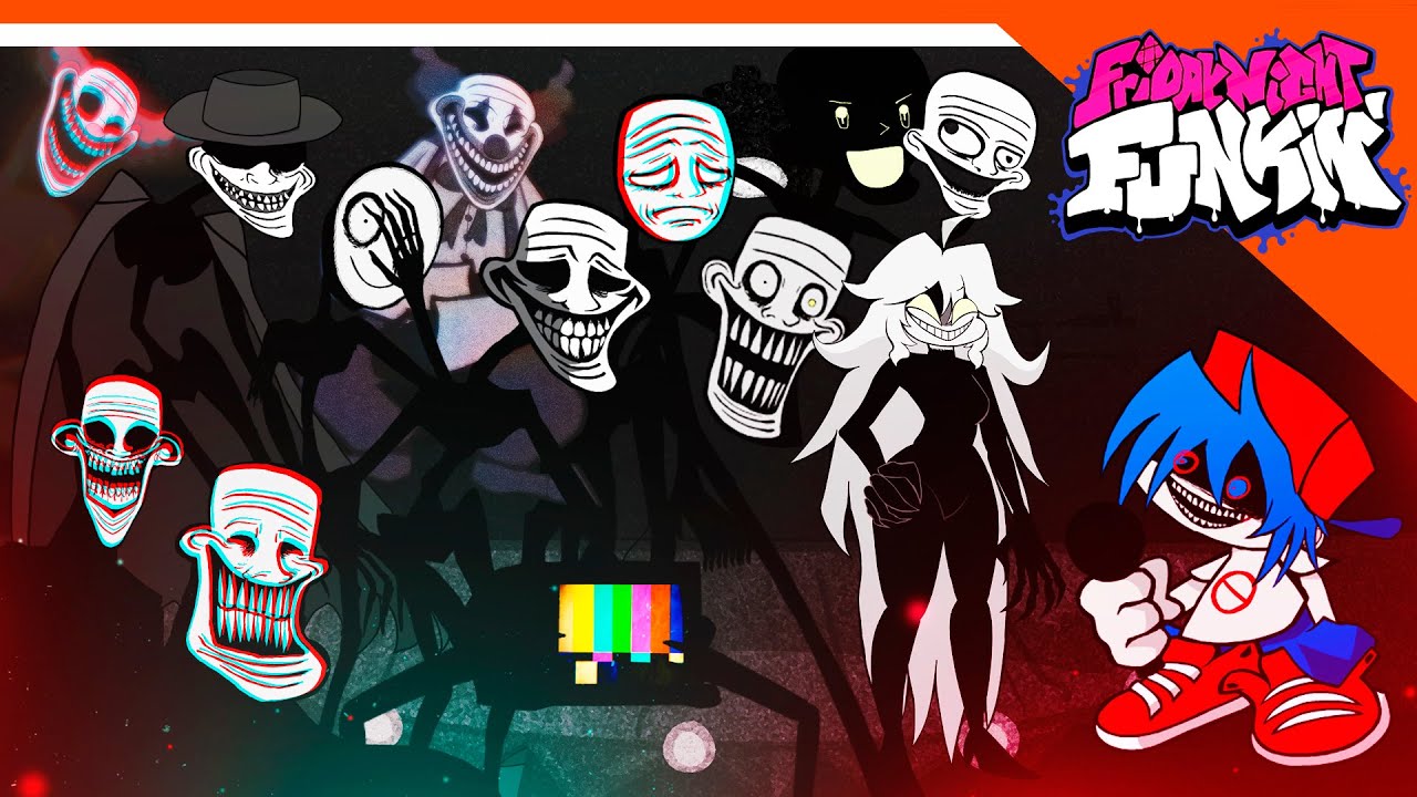 🎶 ВСЕ БОССЫ SCP ТРОЛЛФЕЙСЫ 2.0! ПОЛНОЕ ПРОХОЖДЕНИЕ! ТРОЛОЛО ПРОТИВ БОЙФРЕНДА! 🎶 Friday Night Funkin'