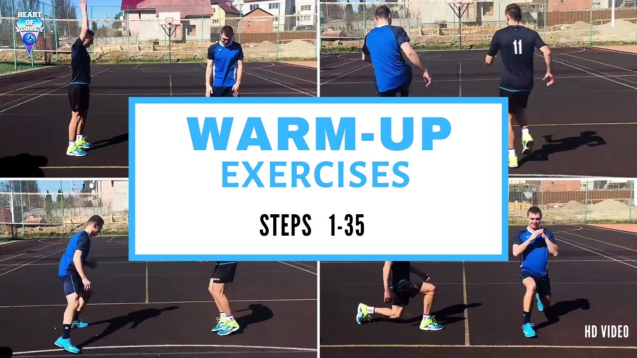Best Volleyball Warmup Exercises | Steps 1-35  | Hd Video