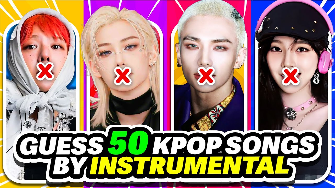 Guess 50 Kpop Songs by the INSTRUMENTAL 🎧✨ Kpop Quiz Challenge 2025 | K-Music Quiz