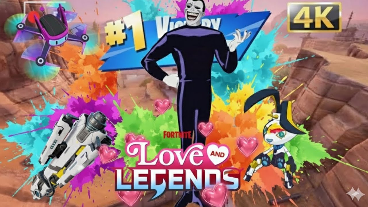 New Fortnite X Love And Legends | Joker (Beyond) | Arc-Lightning Gun Victory Royale 4K