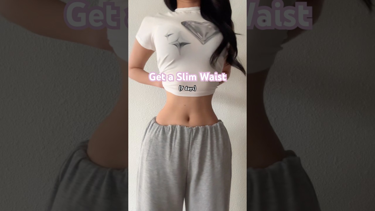 Get a Slim Waist in 7 days (No Equipment) #fitness #workout #pilates