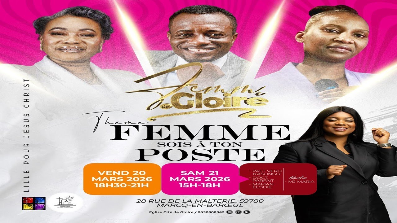 CONFERENCE FEMMES DE GLOIRE - 20/03/2026 (Jour 1)