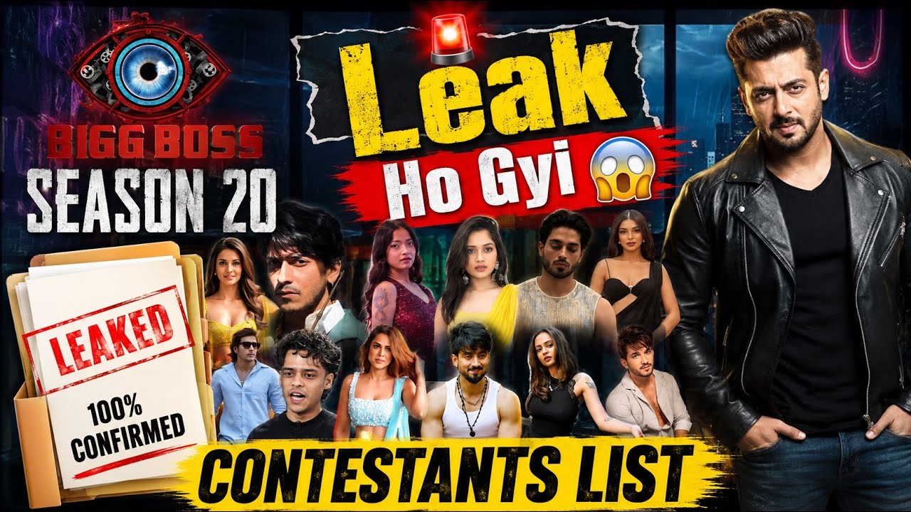 Bigg Boss Season 20 LEAKED Contestants List 🔥 | Kaun Kaun Hoga Entry? Full Update