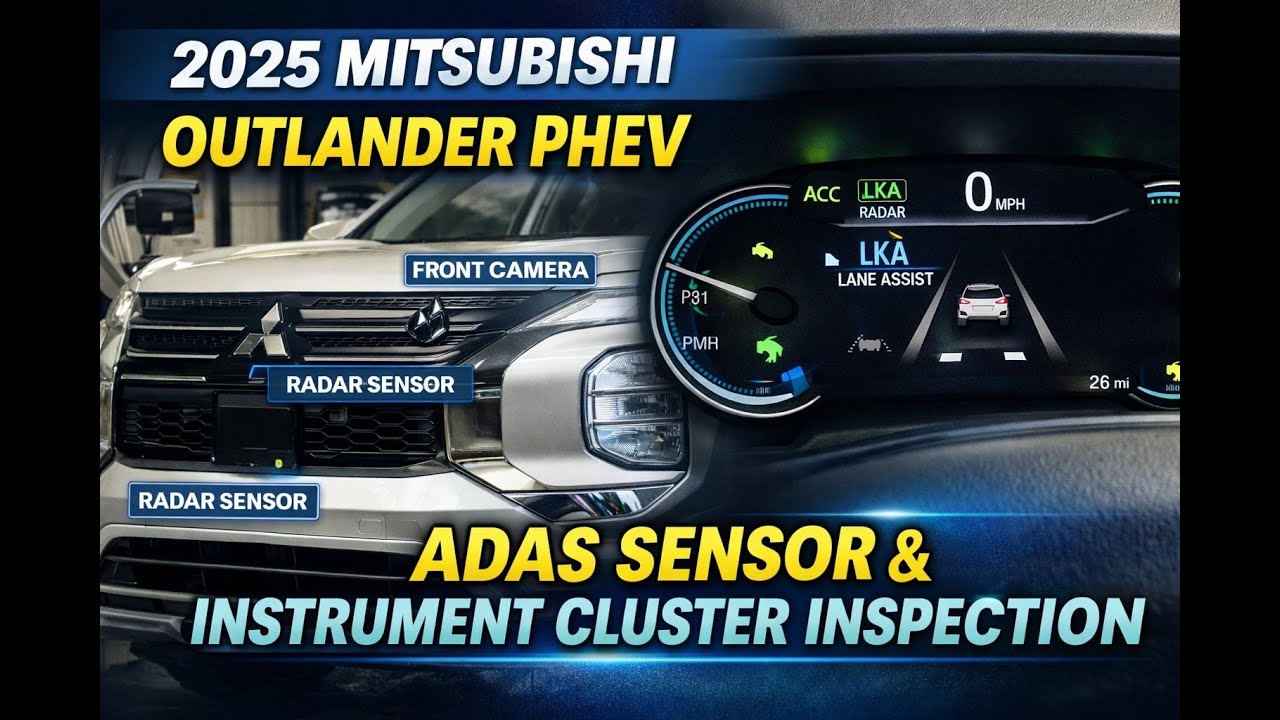 Recenzja zestawu wskaźnik&oacute;w i systemu ADAS dla Mitsubishi Outlander PHEV z 2025 r.