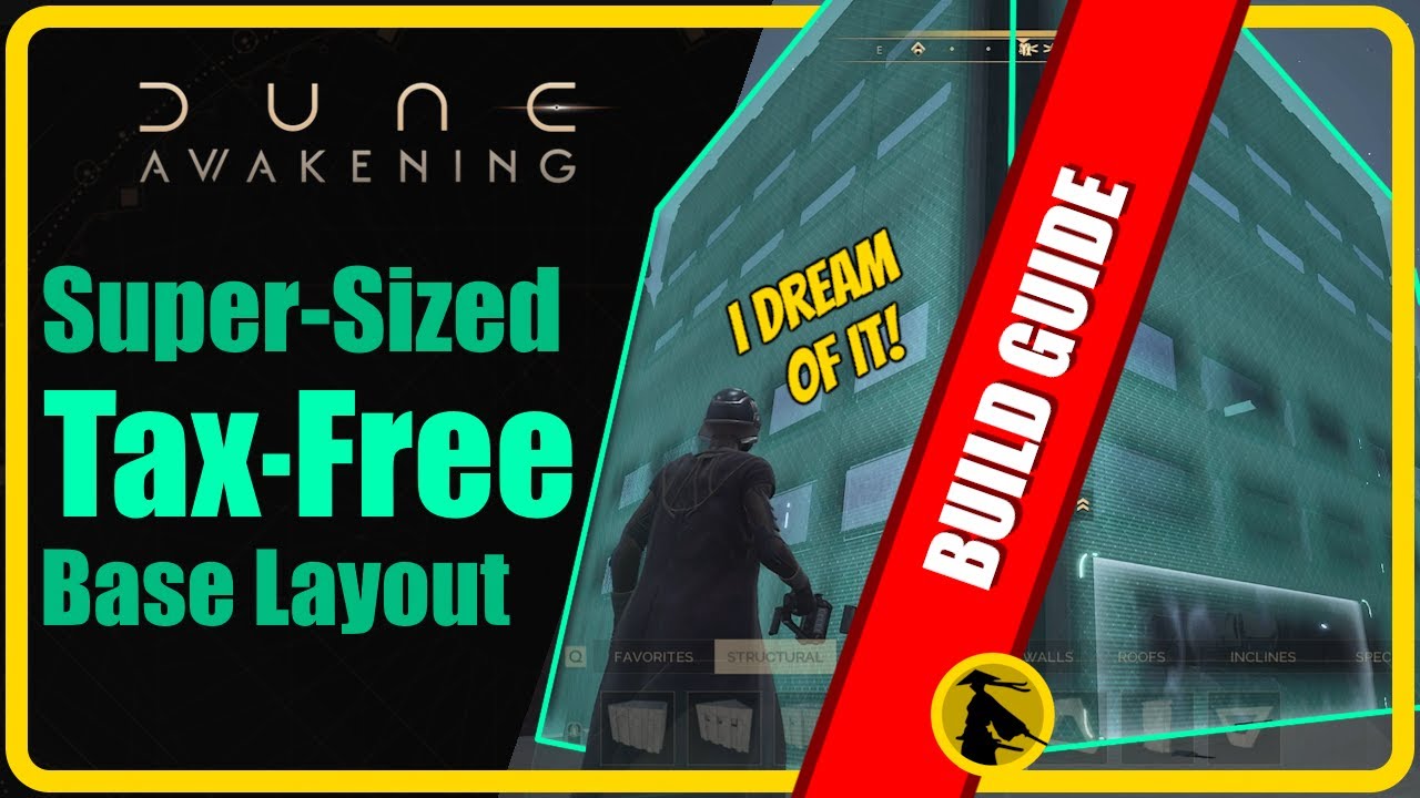 Dune: Awakening - Tax-Free, Super-Sized Base Layout - Guide   #duneawakening #guide