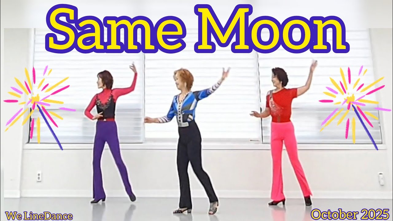 Same Moon linedance  - Improver linedance  - October 2025