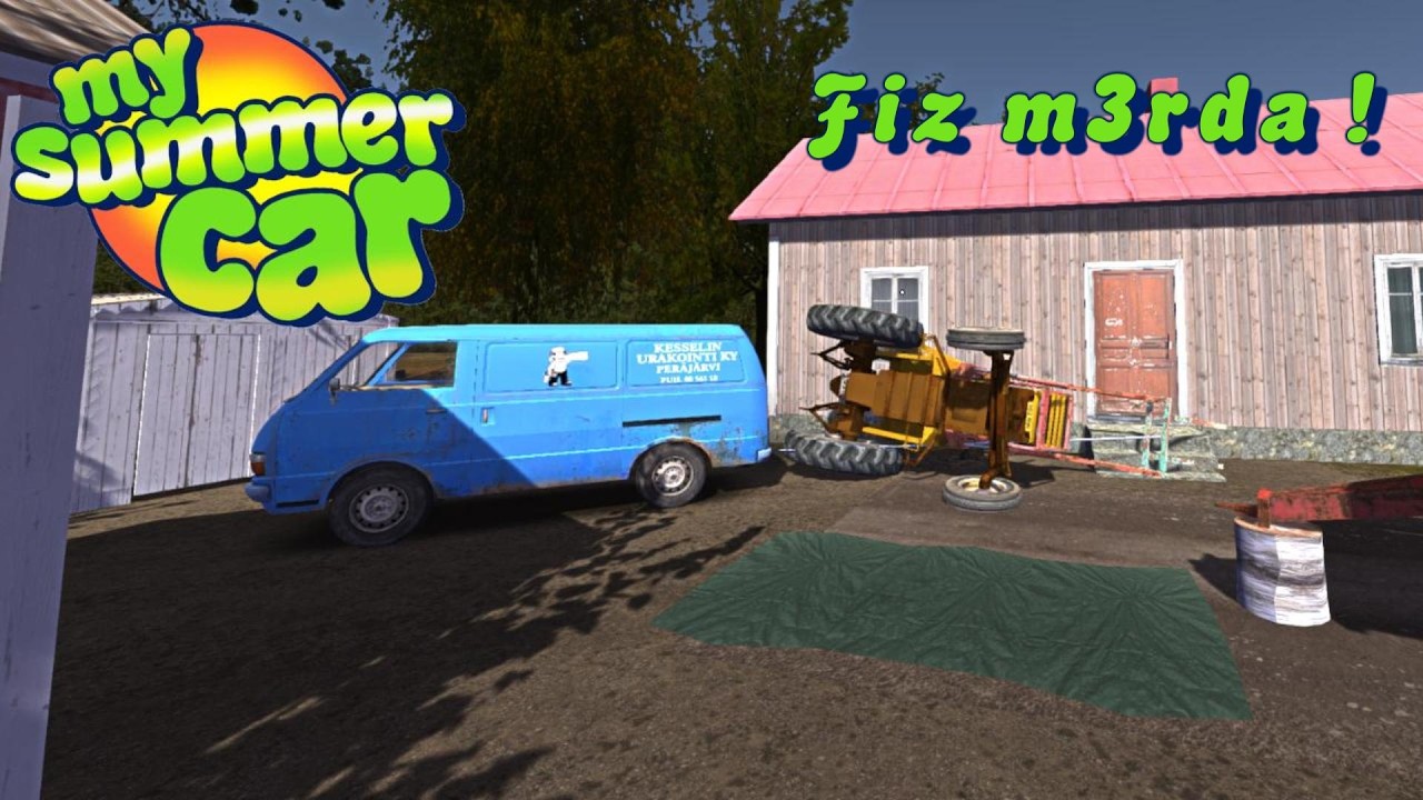 TOMBEI O TRATOR E TENTEI REBOCAR COM A VAN… - My Summer Car #10