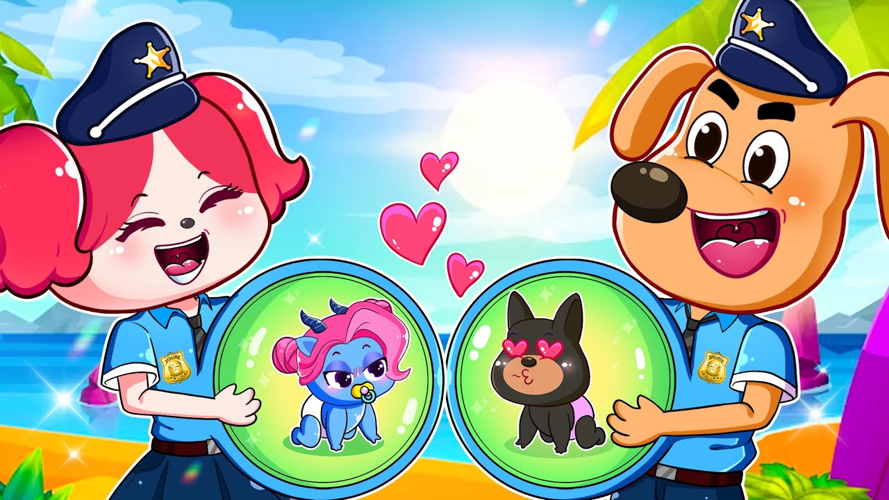Sheriff Labrador Pregnant Story - Amazing! Papillon x Sheriff Labrador | Sheriff Labrado Animation