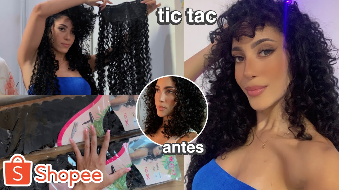 Comprei tic tac de cabelo cacheado na Shopee por 45,00 🤍