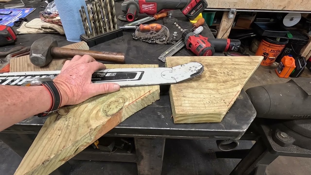 How to replace the tip in a chainsaw bar
