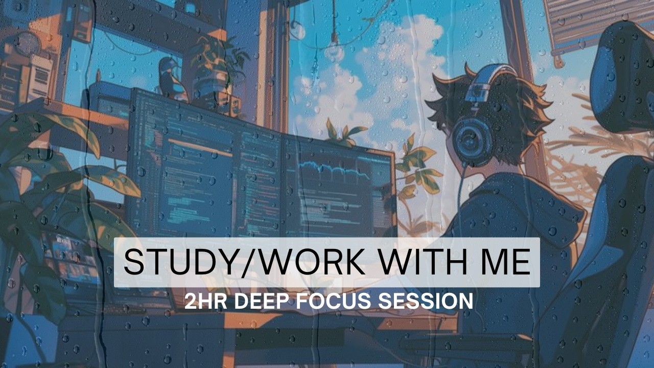 Chill Study / Work With Me 🌿 | Deep Focus • Calm Music • Pomodoro • No Copyright Music