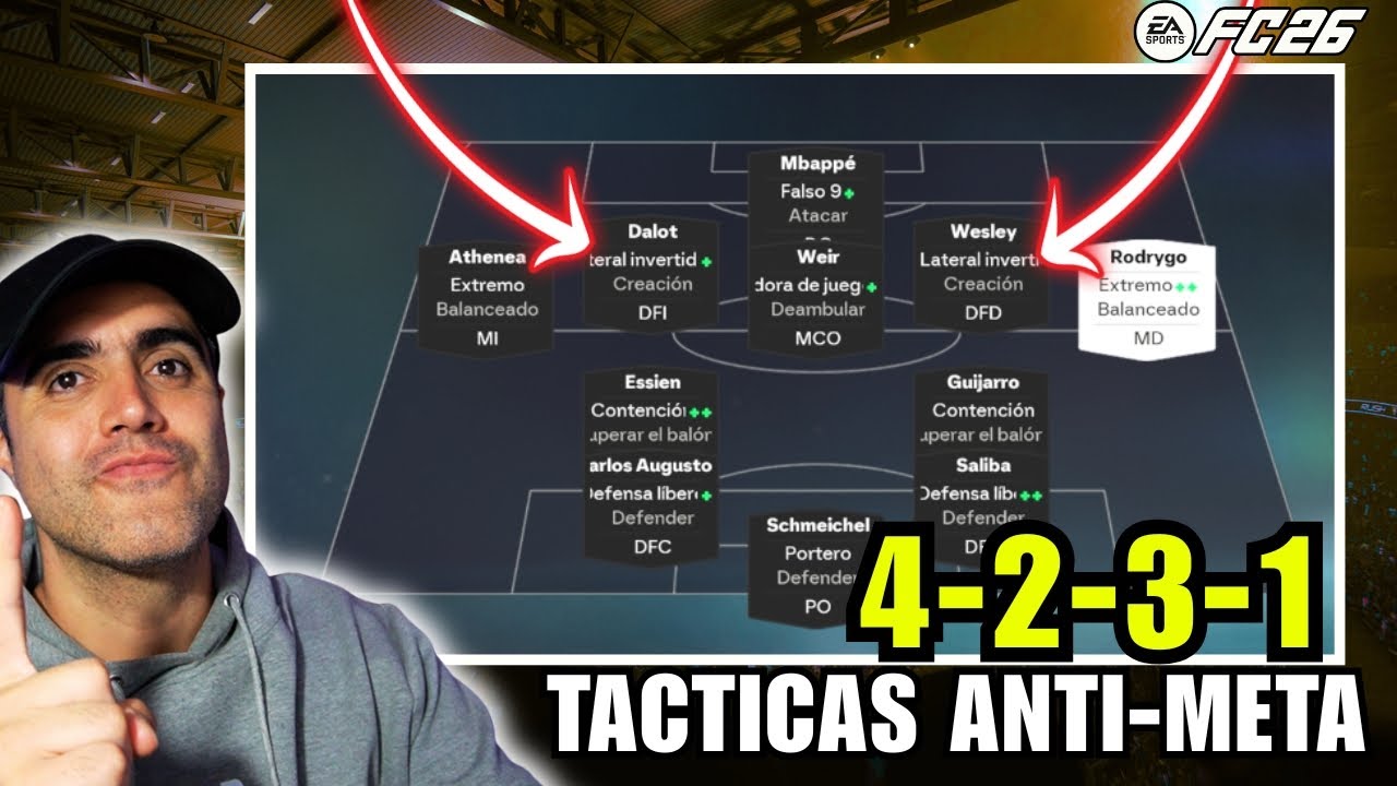 No más TÁCTICAS ABURRIDAS en FC 26! 😴 (4-2-3-1) LATERAL INVERTIDO ✅