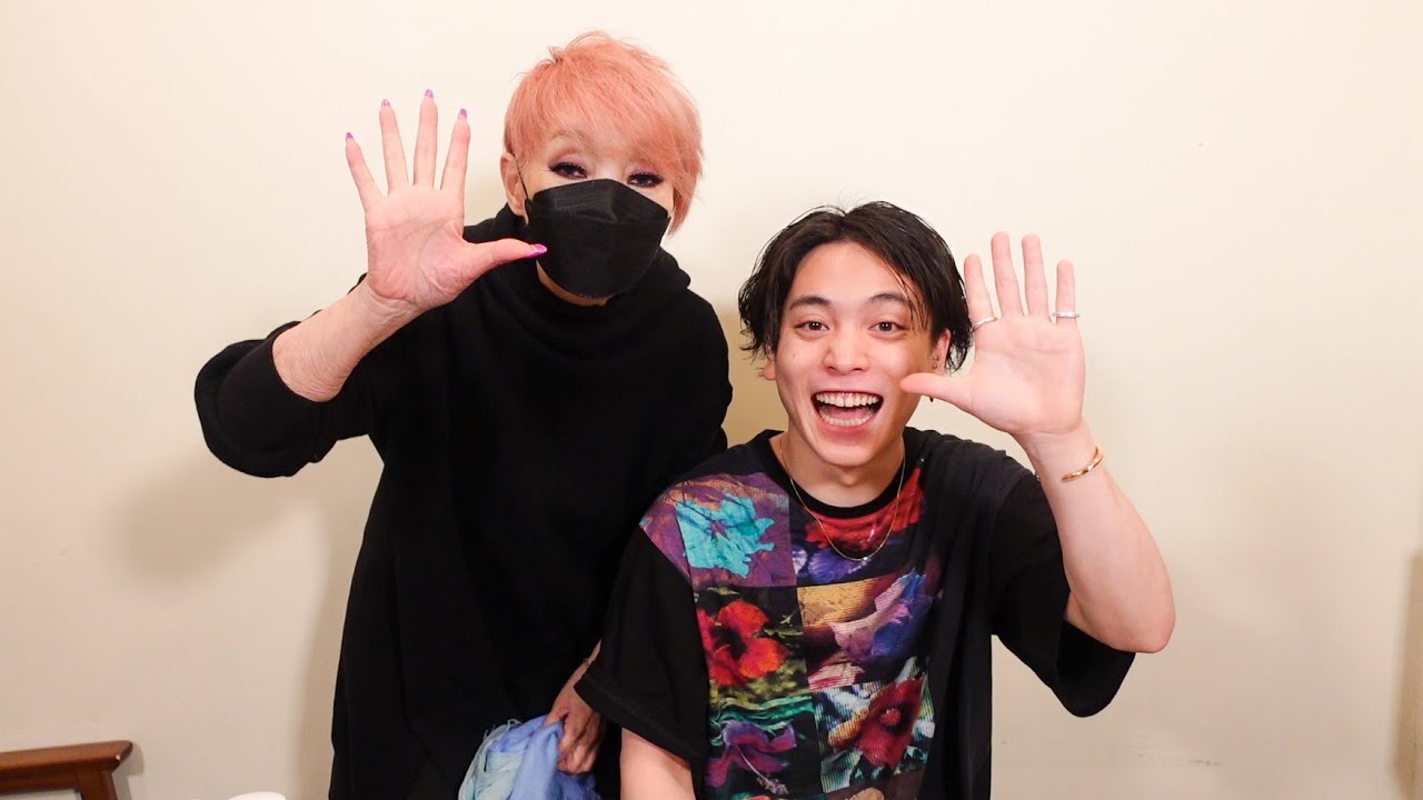 優里くんにメイクをしました