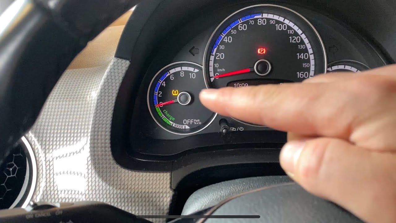 Reifendruckkontrollleuchte zurücksetzen, VW e-up￼