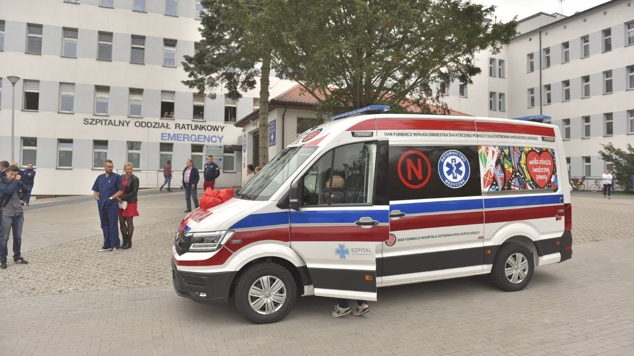 Karetka od WOŚP w szpitalu w Ostrowie Wlkp.!