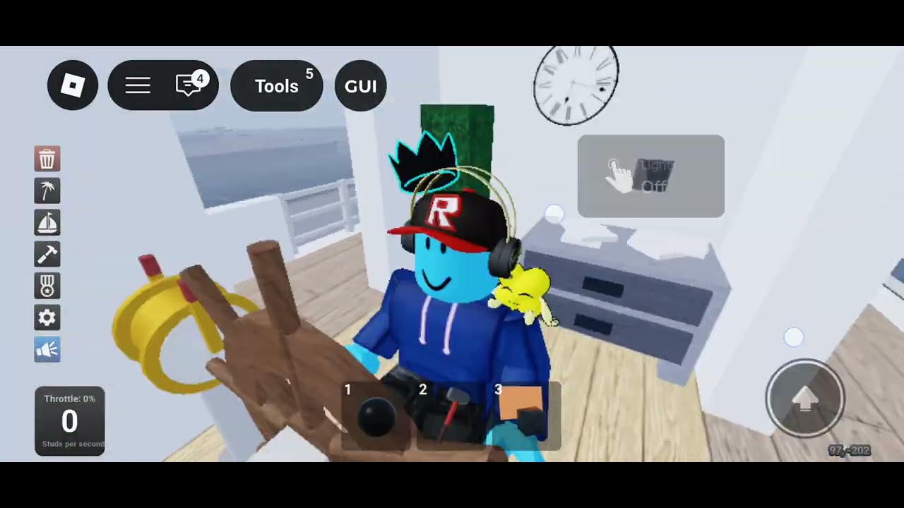 Playing with my friend