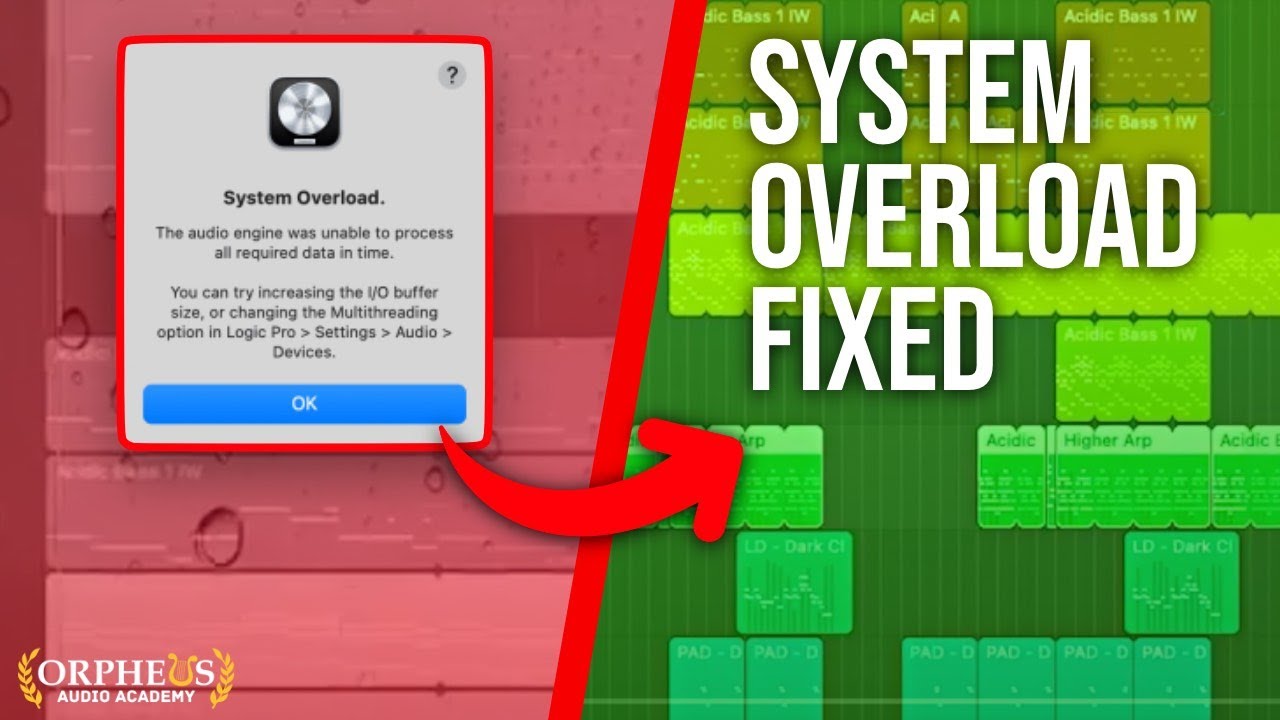 Run More Plugins! Logic Pro System Overload Fix |  M1 System Tips