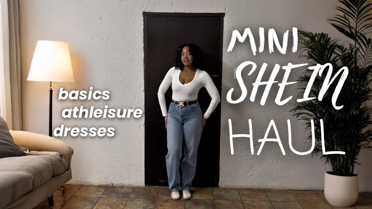 Mini 2025 SHEIN Try-on Haul | basics + athleisure + dresses 🤍