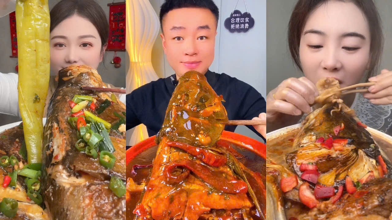 Eat Braised Fish, Challenge Eat Various Types of Braised Fish, Braised Fish Spicy #18